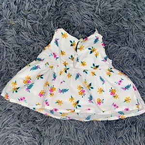 0-3 month old navy Floral shirt
